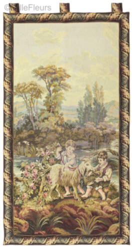 Children Shepherds with Goat