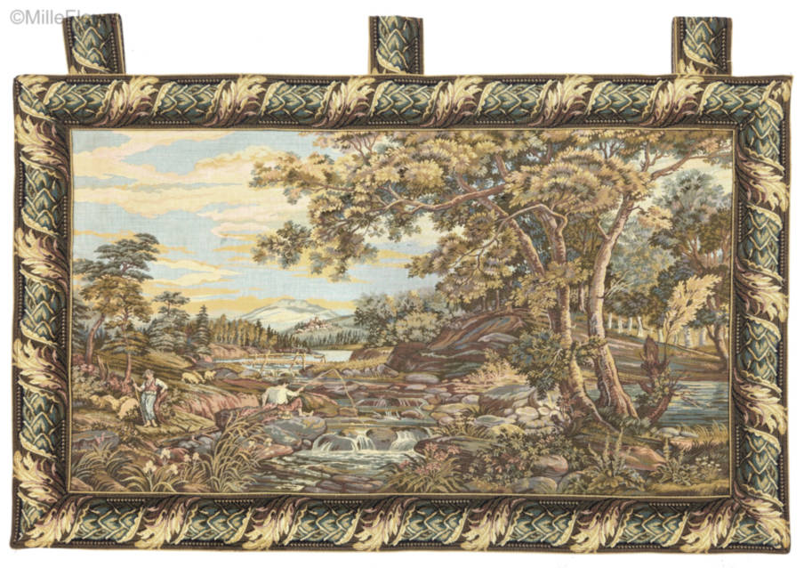 Fishermen and Shepherds Wall tapestries Romantic and Pastoral - Mille Fleurs Tapestries