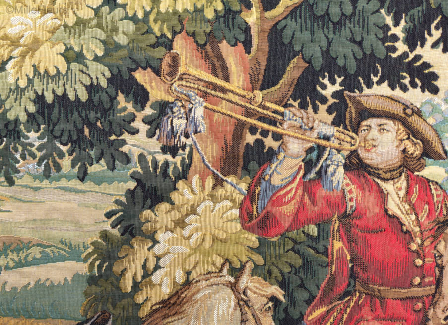 Les Sonneurs du Roi Tapices de pared Renacimiento - Mille Fleurs Tapestries