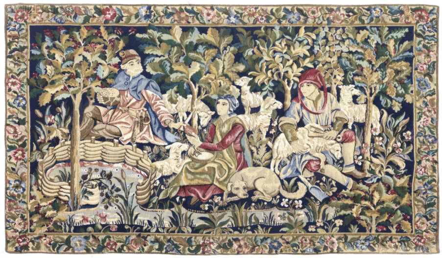 Herders Wandtapijten Andere Middeleeuwse - Mille Fleurs Tapestries