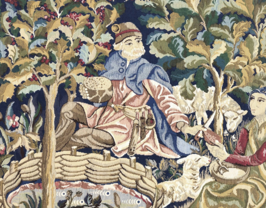 Herders Wandtapijten Andere Middeleeuwse - Mille Fleurs Tapestries