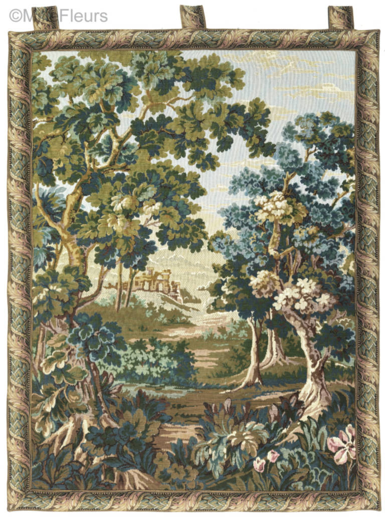 Village dans la Forêt Tapisseries murales Verdures - Mille Fleurs Tapestries
