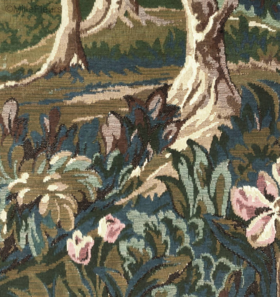Pueblo en el Bosque Tapices de pared Verdure - Mille Fleurs Tapestries