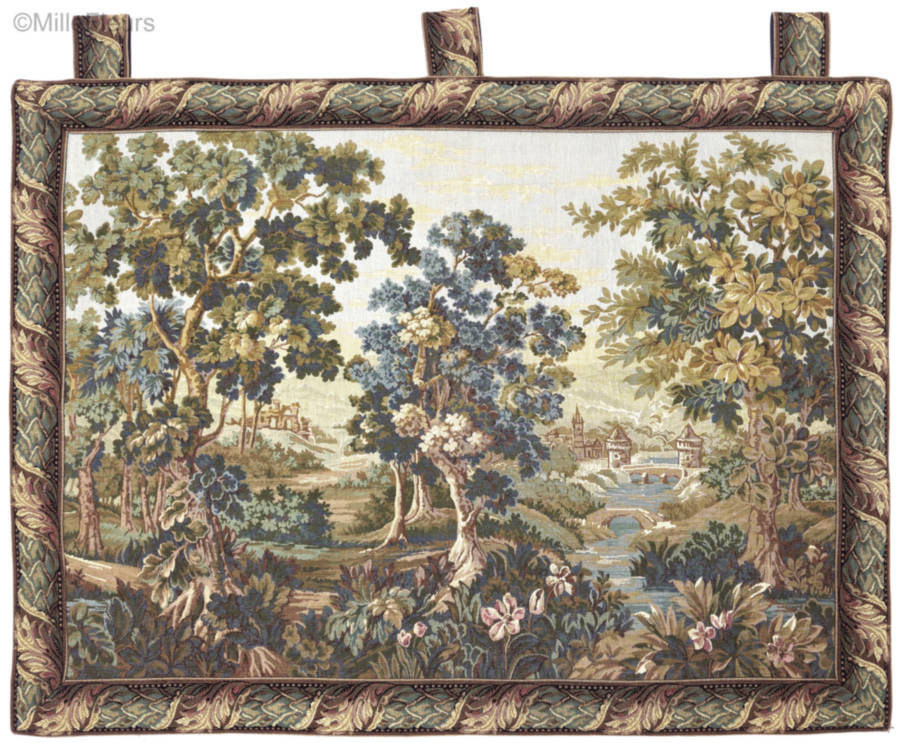 Village dans la Forêt Tapisseries murales Verdures - Mille Fleurs Tapestries