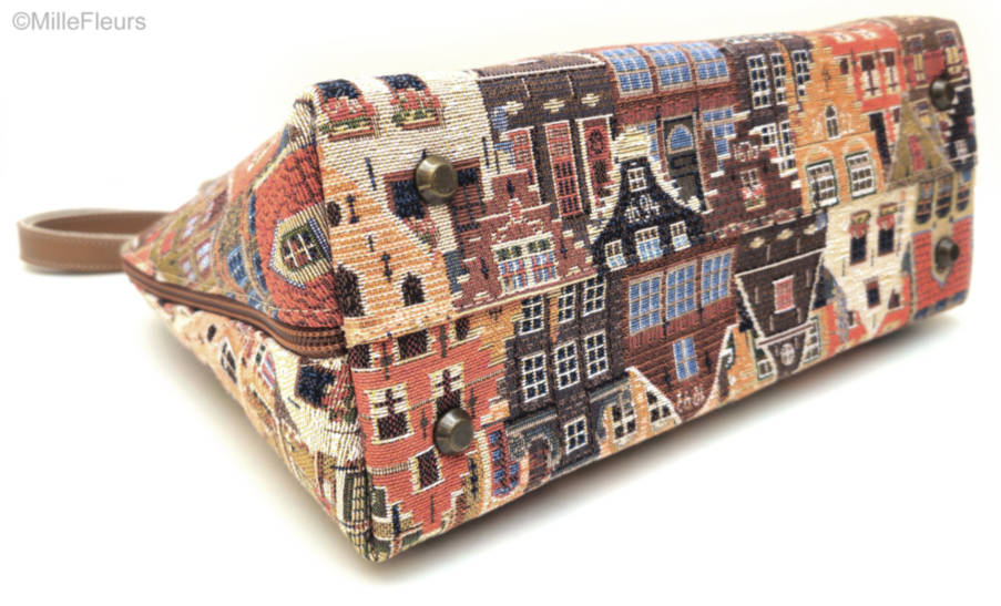 Bolso con correa extra Bolsas Fachadas de Brujas - Mille Fleurs Tapestries
