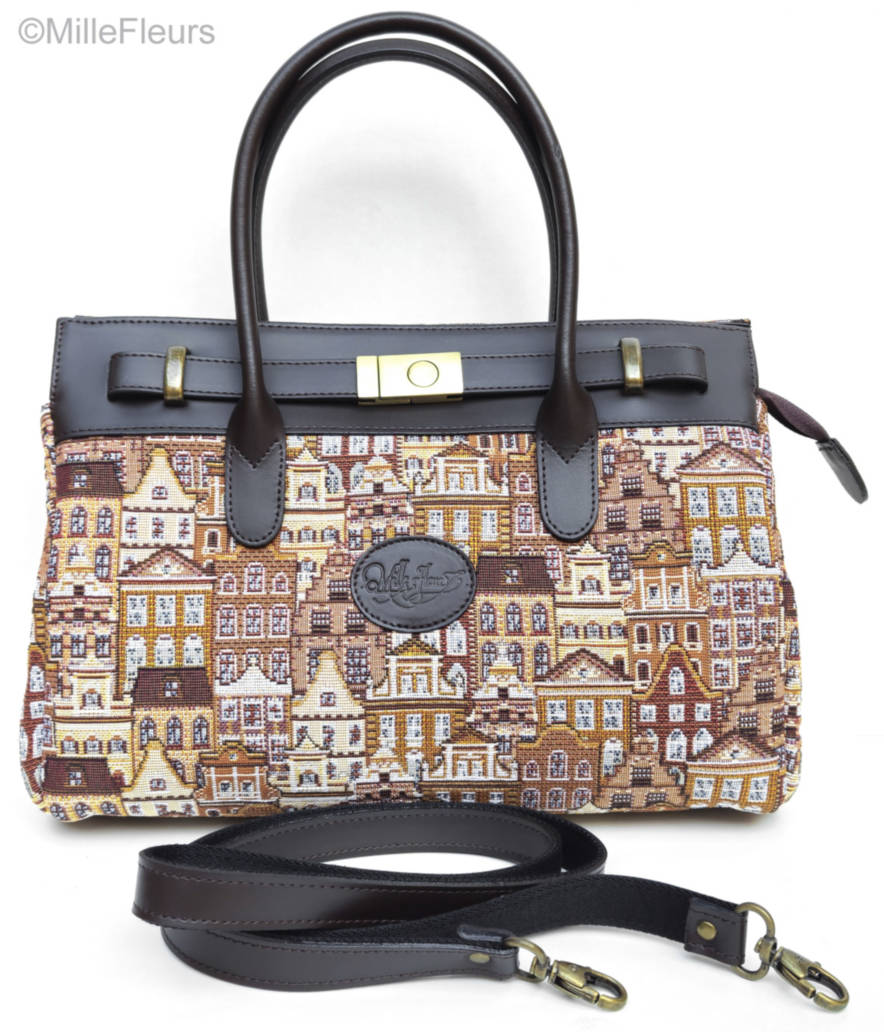 Handtas met extra riem Handtassen Belgische Huizen - Mille Fleurs Tapestries