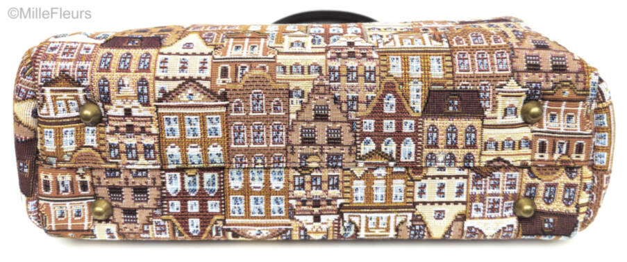 handtas met extra riem Handtassen Belgische Huizen - Mille Fleurs Tapestries