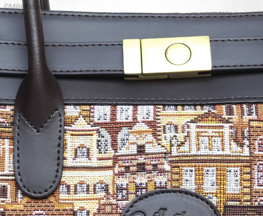 Handtas met extra riem Handtassen Belgische Huizen - Mille Fleurs Tapestries