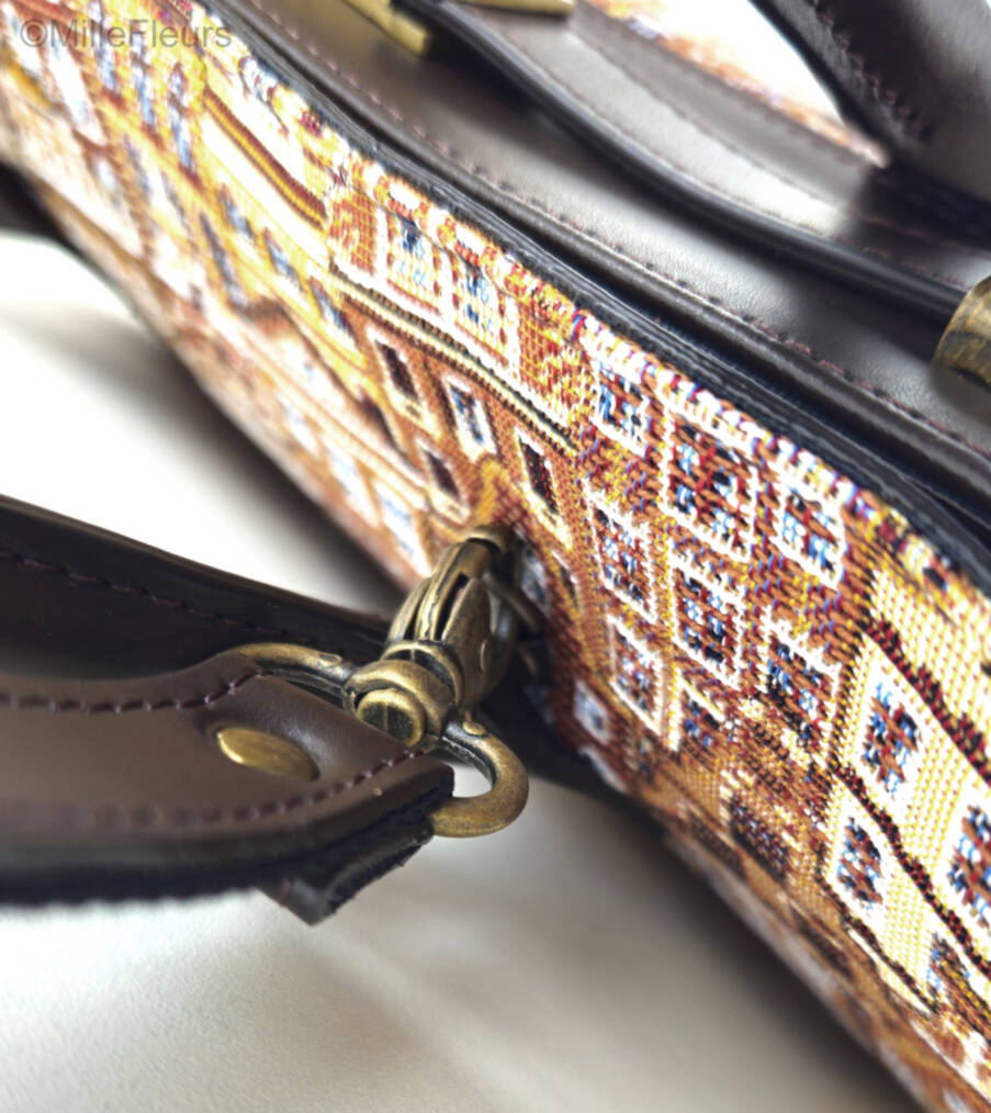 handtas met extra riem Handtassen Belgische Huizen - Mille Fleurs Tapestries