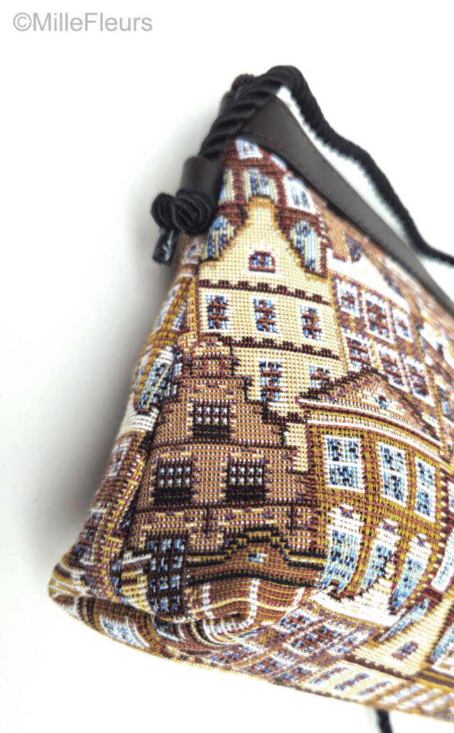 koordtasje Handtassen Belgische Huizen - Mille Fleurs Tapestries