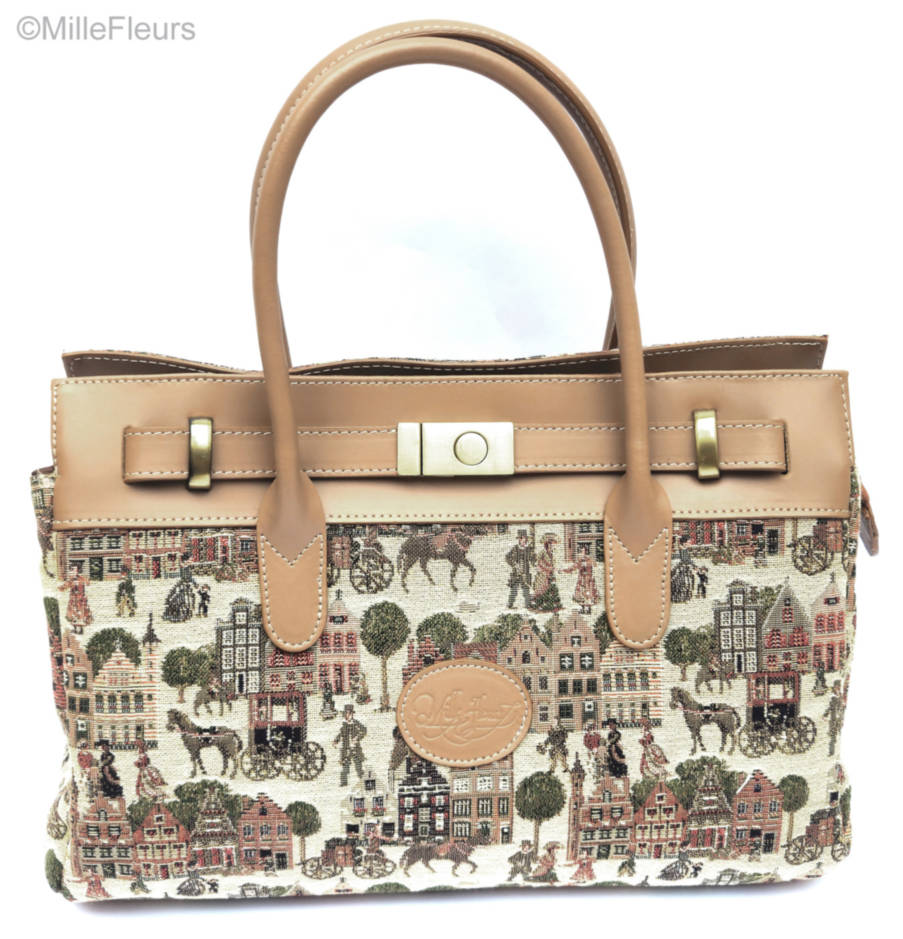 Bolso con correa extra Bolsas Mercado Brujas - Mille Fleurs Tapestries