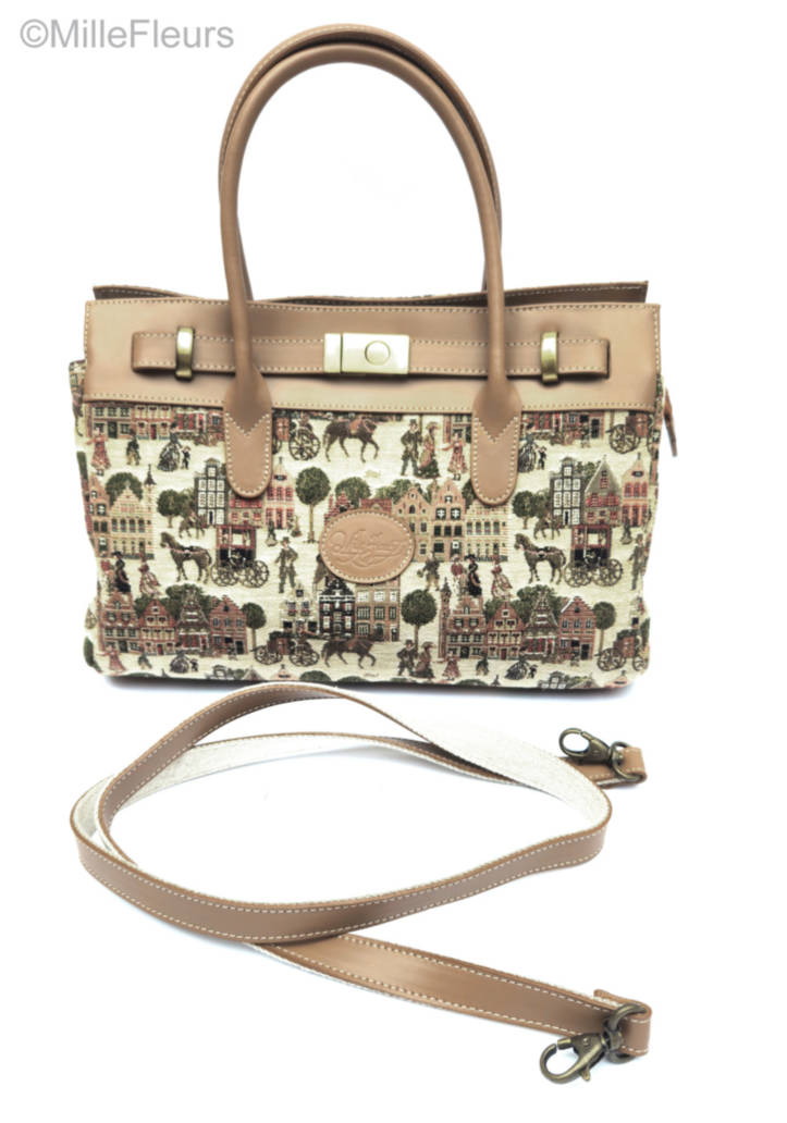 Bolso con correa extra Bolsas Mercado Brujas - Mille Fleurs Tapestries