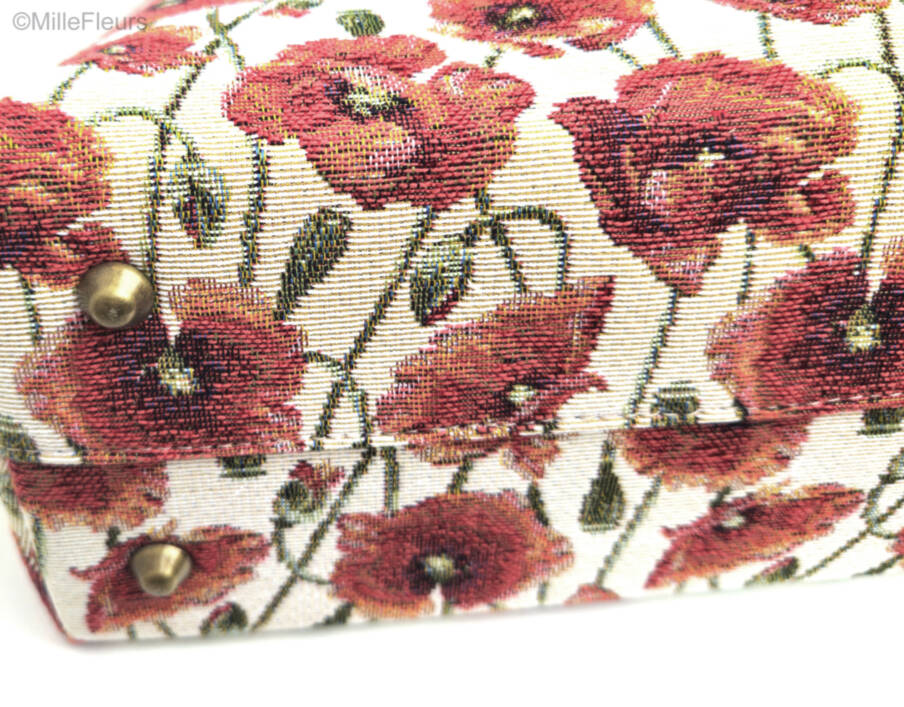handbag with extra strap, beige Bags & purses Flanders Fields - Mille Fleurs Tapestries
