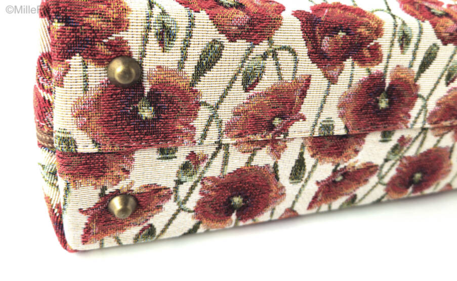 handbag with extra strap, beige Bags & purses Flanders Fields - Mille Fleurs Tapestries