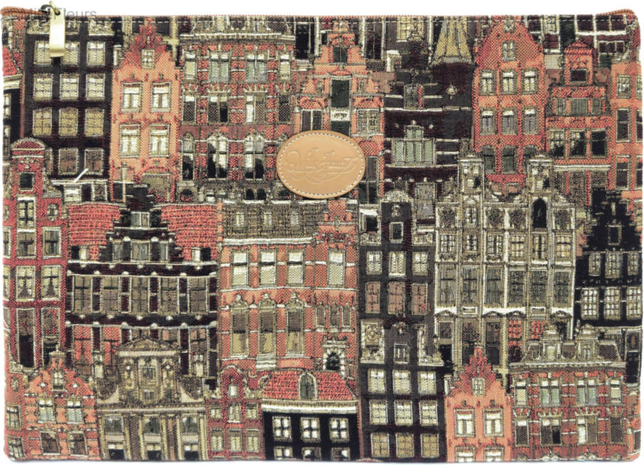 MacBook-hoes Handtassen Vlaamse Huizen - Mille Fleurs Tapestries