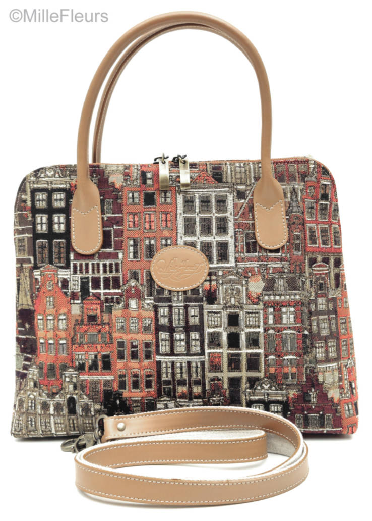 Handbag with extra strap Bags & purses Flemish Houses - Mille Fleurs Tapestries