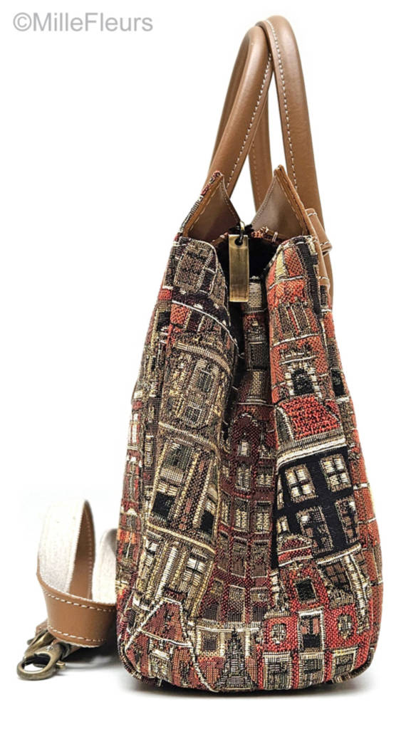 Sac à main avec sangle supplémentaire Sacs Maisons de Flandre - Mille Fleurs Tapestries