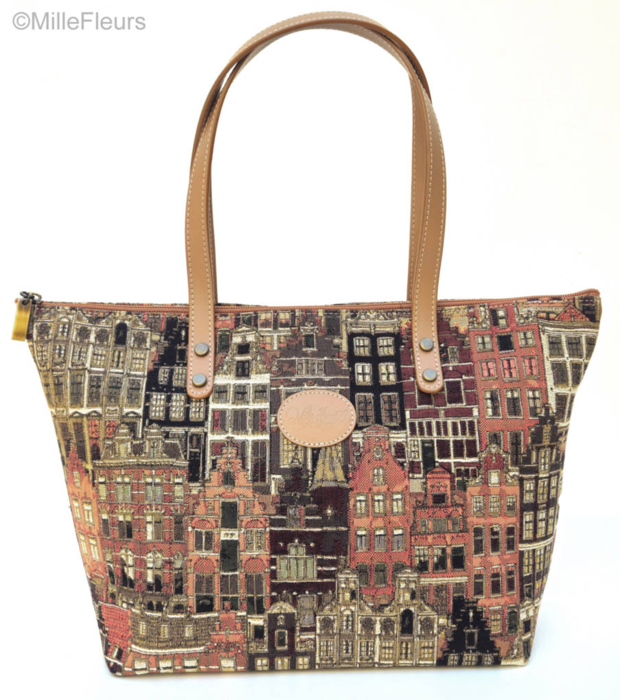 Handtas Handtassen Vlaamse Huizen - Mille Fleurs Tapestries