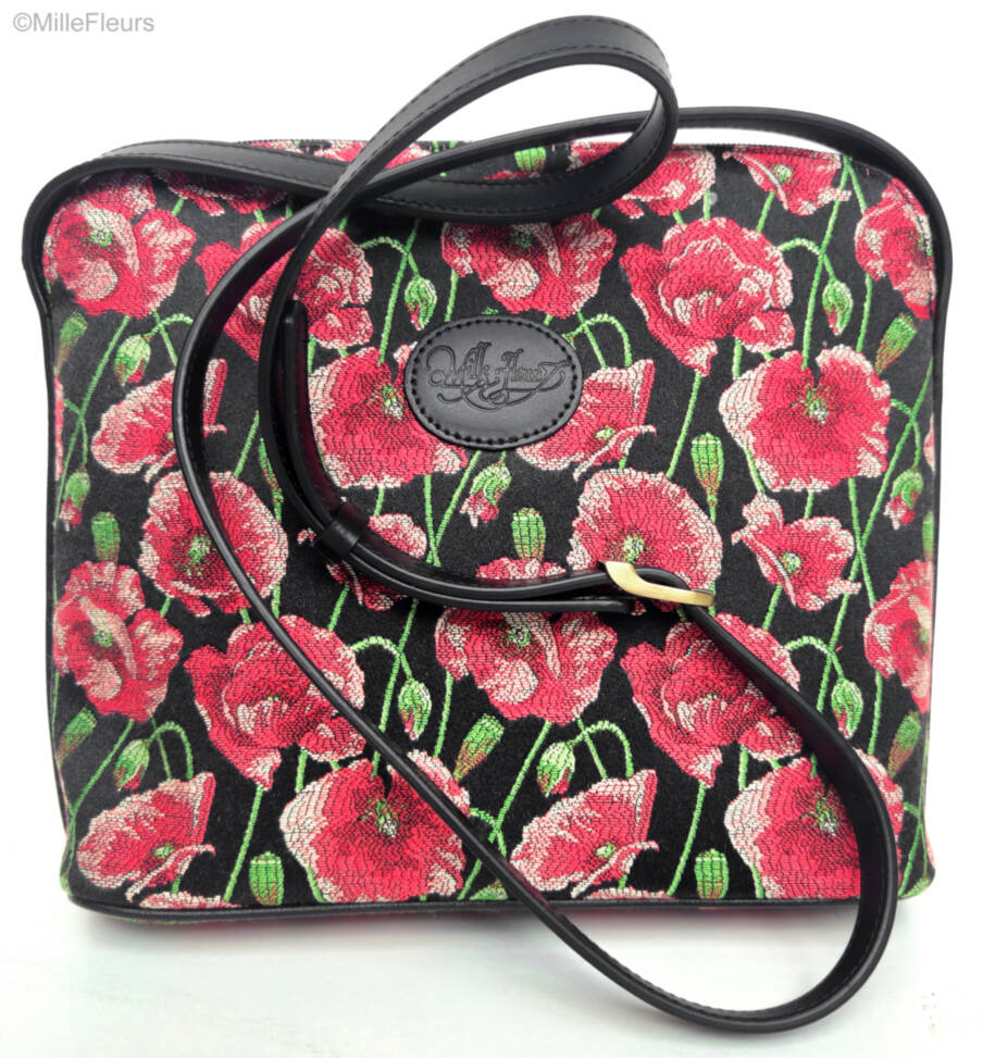 schoudertas Handtassen Tuin van Klaprozen - Mille Fleurs Tapestries