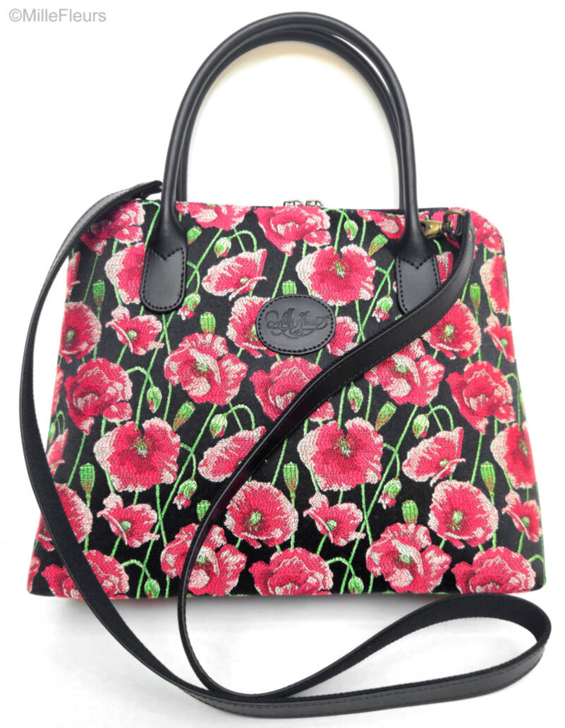 handbag with extra strap, beige Bags & purses Poppy Garden - Mille Fleurs Tapestries