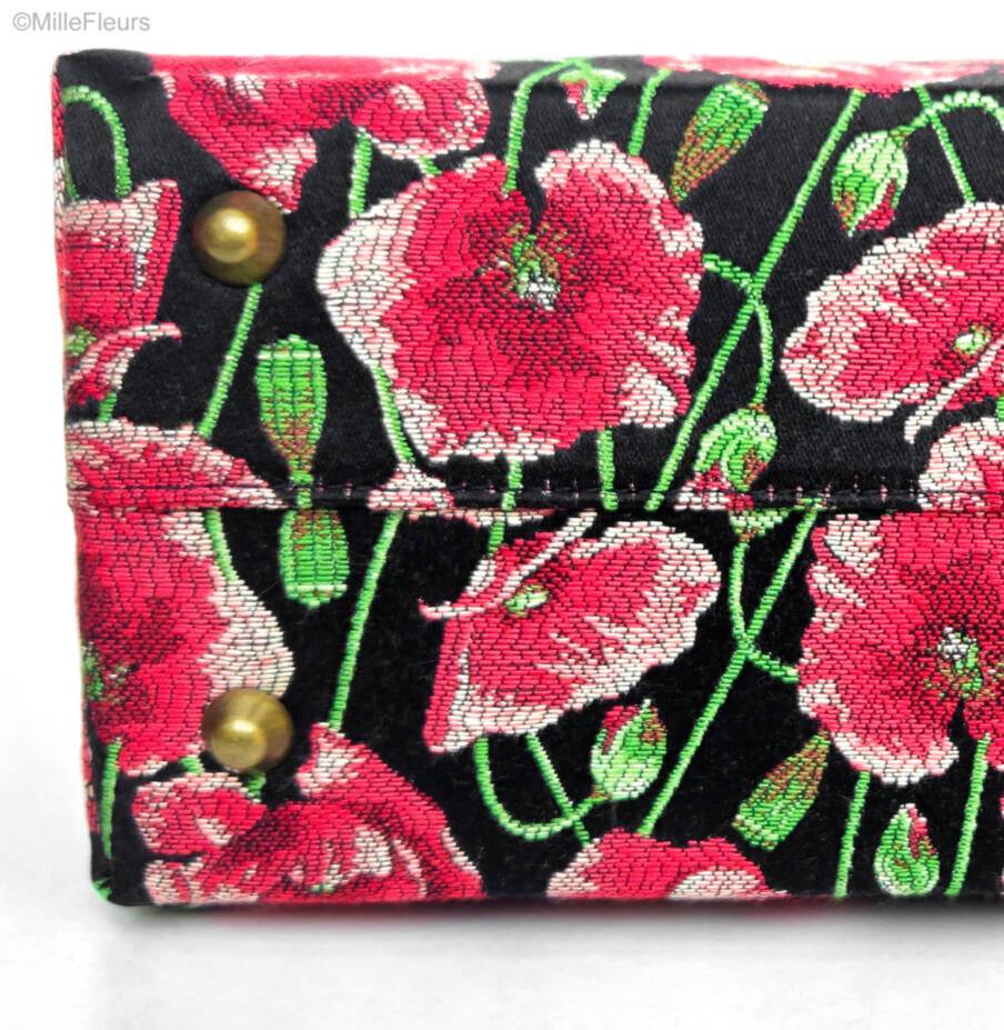 handbag with extra strap, beige Bags & purses Poppy Garden - Mille Fleurs Tapestries