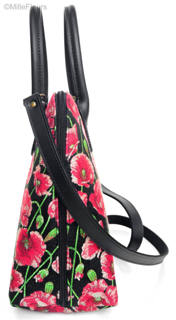 handbag with extra strap, beige Bags & purses Poppy Garden - Mille Fleurs Tapestries