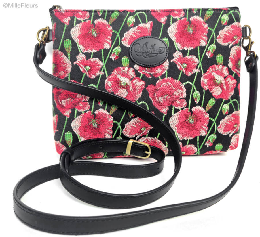 schoudertas Handtassen Tuin van Klaprozen - Mille Fleurs Tapestries