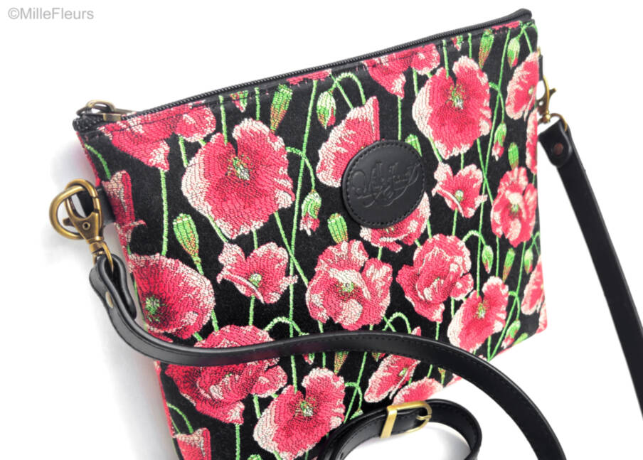 schoudertas Handtassen Tuin van Klaprozen - Mille Fleurs Tapestries