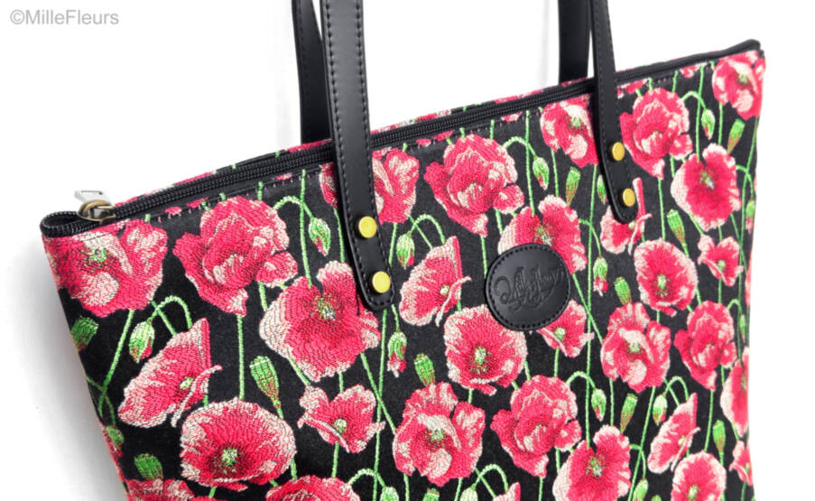 handtas Handtassen Tuin van Klaprozen - Mille Fleurs Tapestries