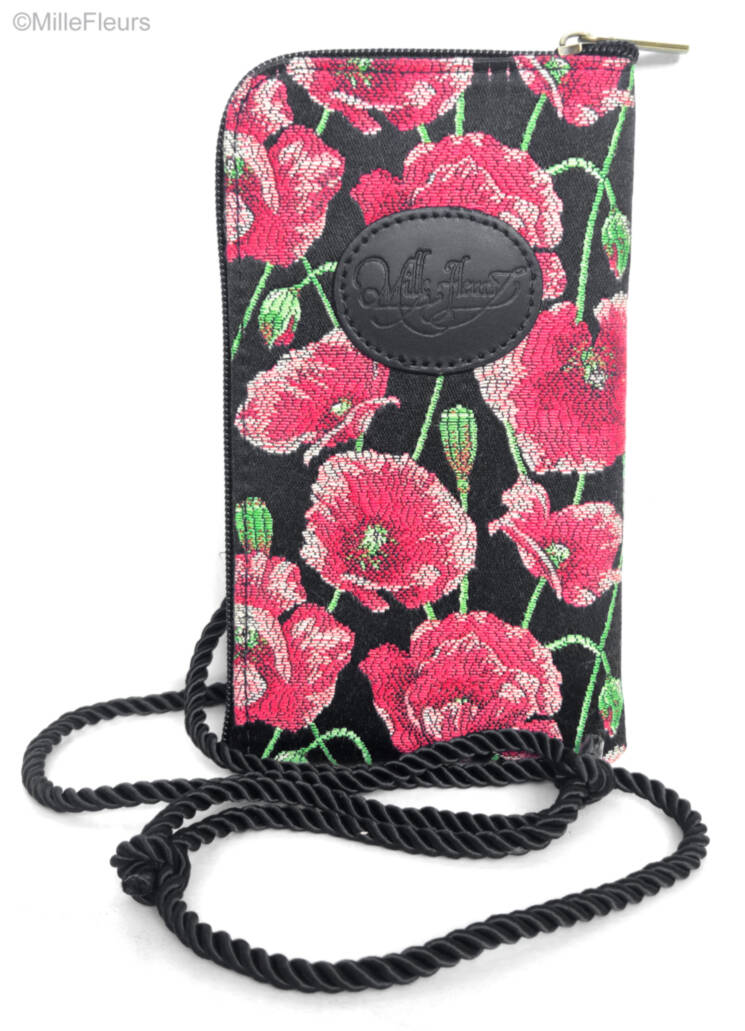 tasje met koordje Handtassen Tuin van Klaprozen - Mille Fleurs Tapestries