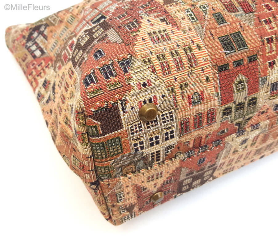 shopper Handtassen Brugse Huizen - Mille Fleurs Tapestries