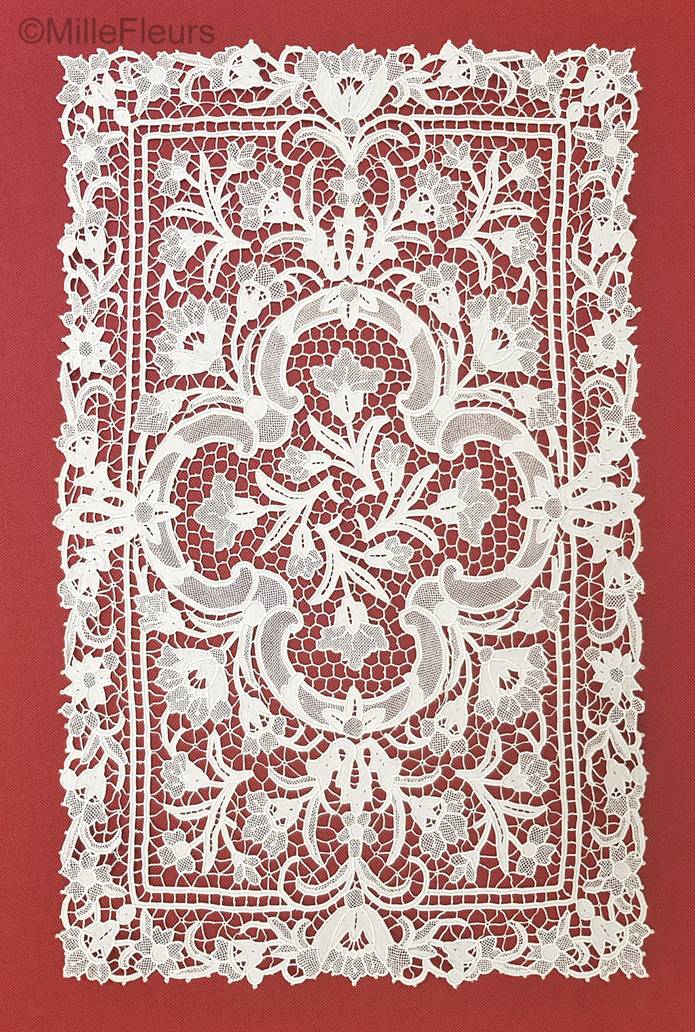 Rechthoekige Loper Accessoires Kantwerk point de Venise - Mille Fleurs Tapestries