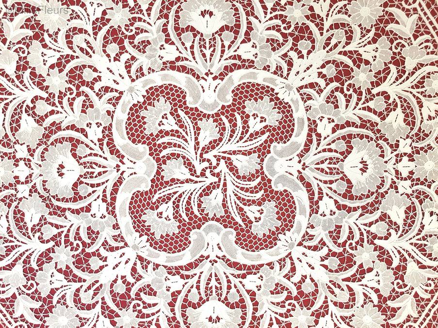Nappe Ronde Accessoires Dentelles point de Venise - Mille Fleurs Tapestries