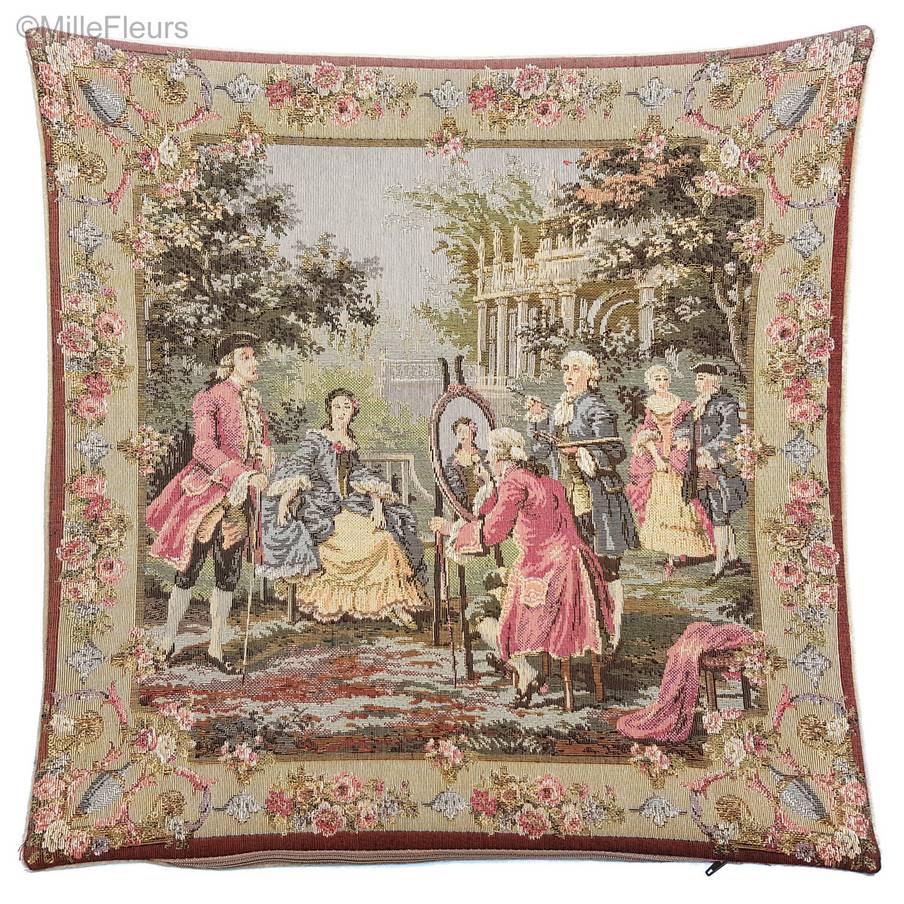 François Boucher Housses de coussin Chefs-d'œuvre - Mille Fleurs Tapestries