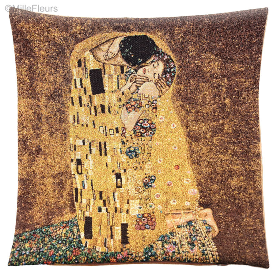 El Beso (Gustav Klimt) Fundas de cojín Gustav Klimt - Mille Fleurs Tapestries