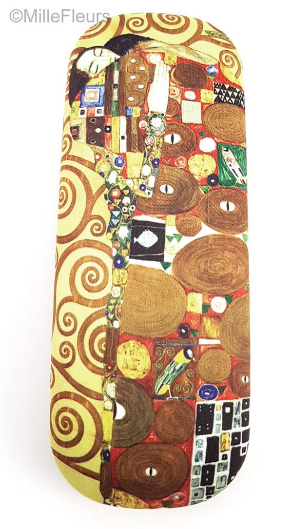 De Vervulling (Gustav Klimt) Accessoires Brillenkassen - Mille Fleurs Tapestries