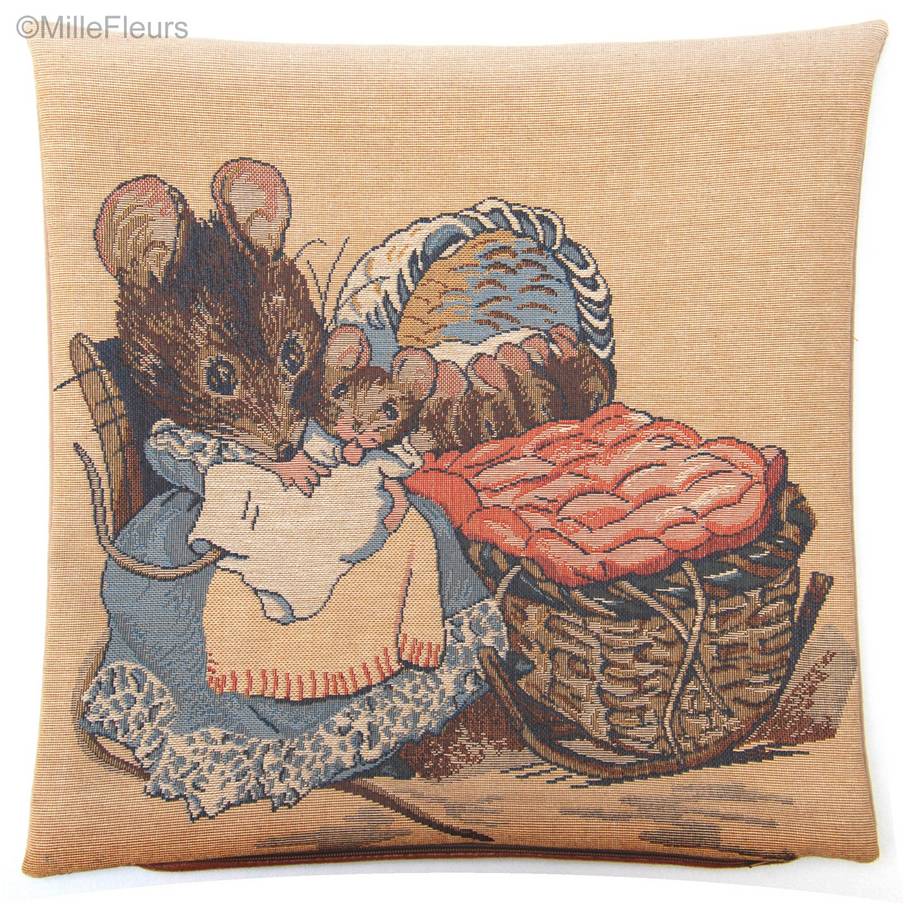 Badmice (Beatrice Potter) Tapestry cushions Beatrix Potter - Mille Fleurs Tapestries