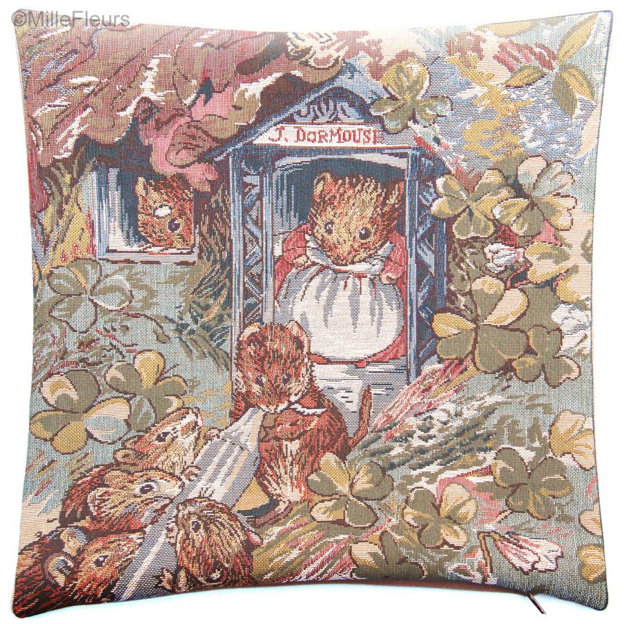 Dormouse (Beatrice Potter) Tapestry cushions Beatrix Potter - Mille Fleurs Tapestries