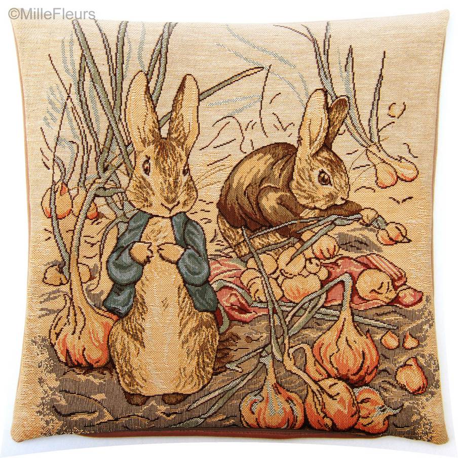 Benjamin (Beatrice Potter) Tapestry cushions Beatrix Potter - Mille Fleurs Tapestries