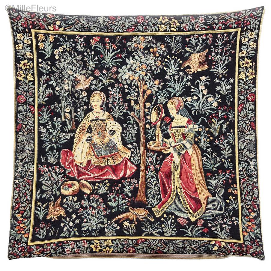 Broderie Housses de coussin Médiéval - Mille Fleurs Tapestries