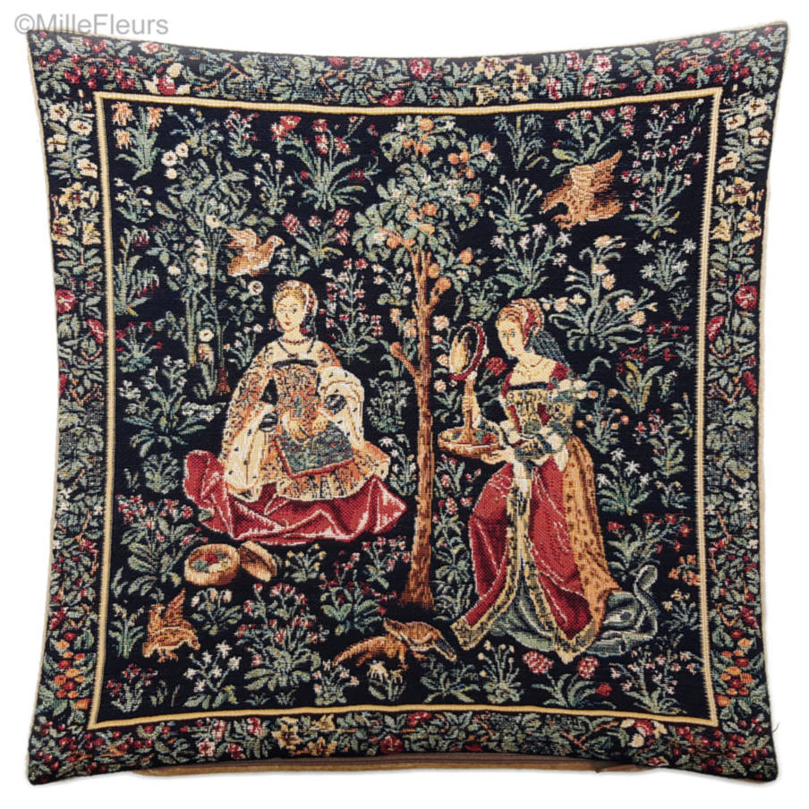 Embroidery Tapestry cushions Medieval - Mille Fleurs Tapestries