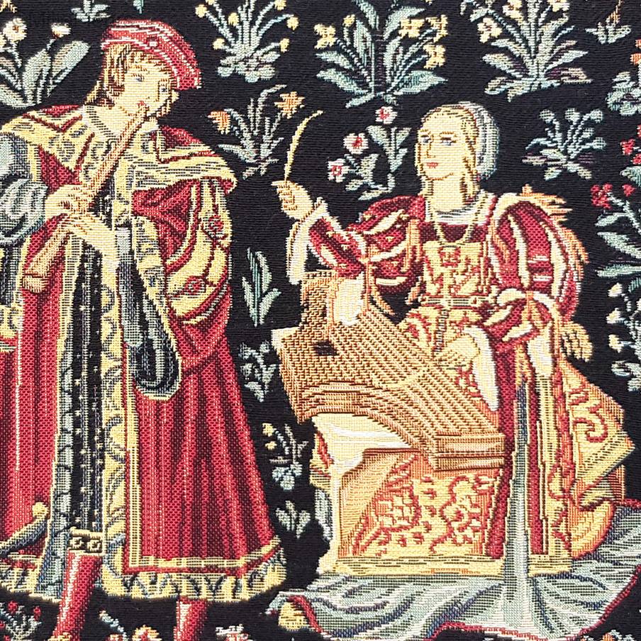 Concert Médiéval Housses de coussin Médiéval - Mille Fleurs Tapestries
