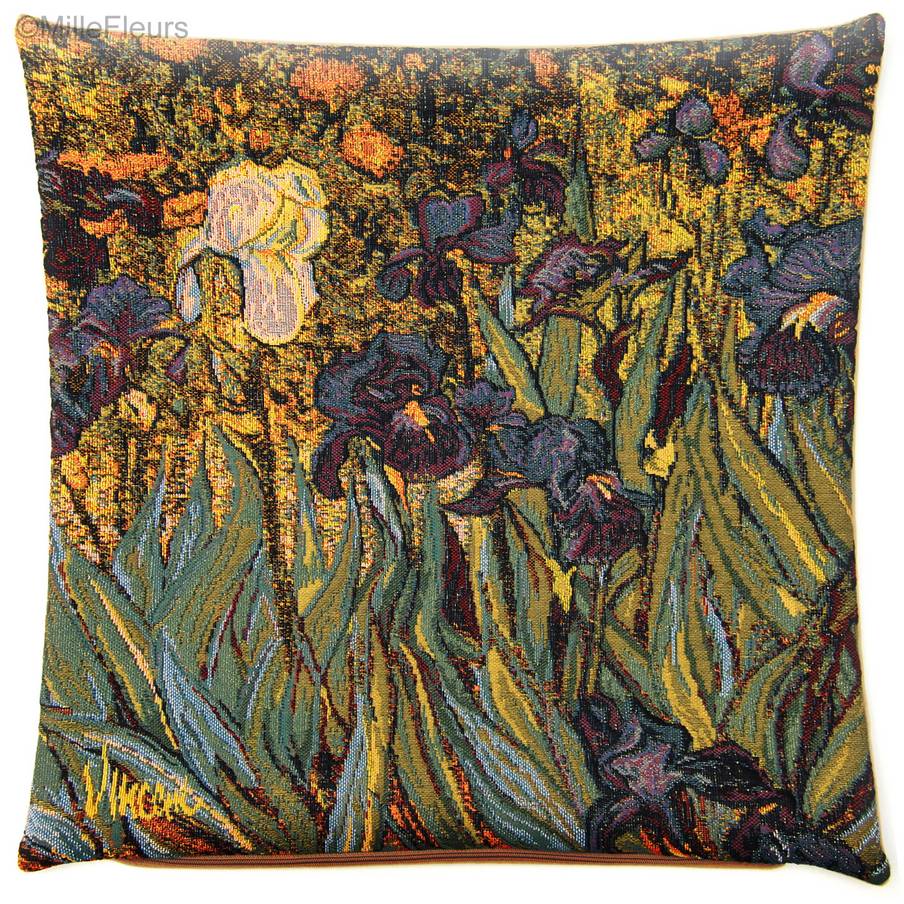 Lirios (Van Gogh) Fundas de cojín Vincent Van Gogh - Mille Fleurs Tapestries