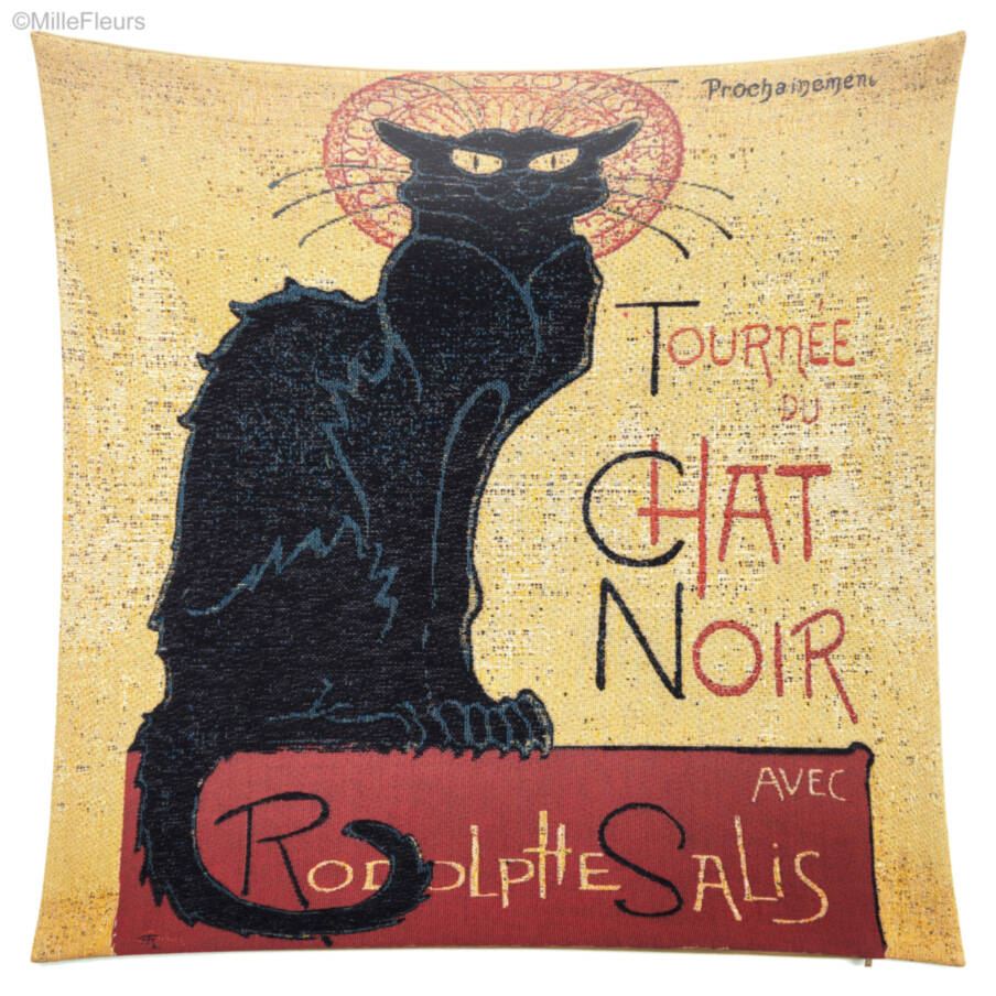 Chat Noir Sierkussens Katten - Mille Fleurs Tapestries
