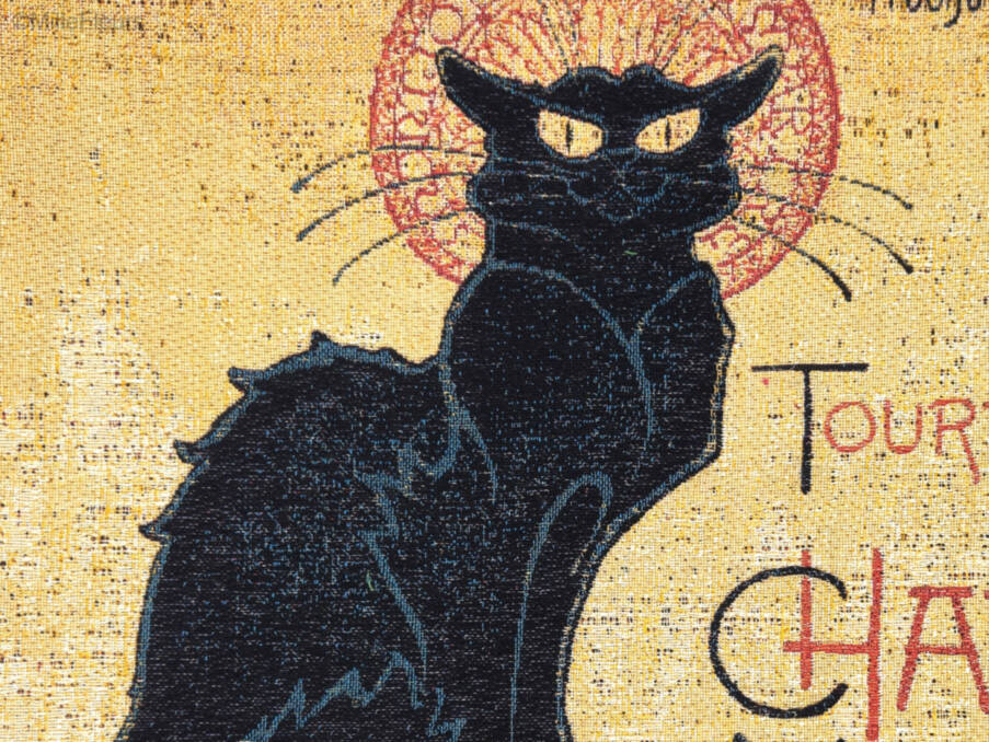 Chat Noir Sierkussens Katten - Mille Fleurs Tapestries