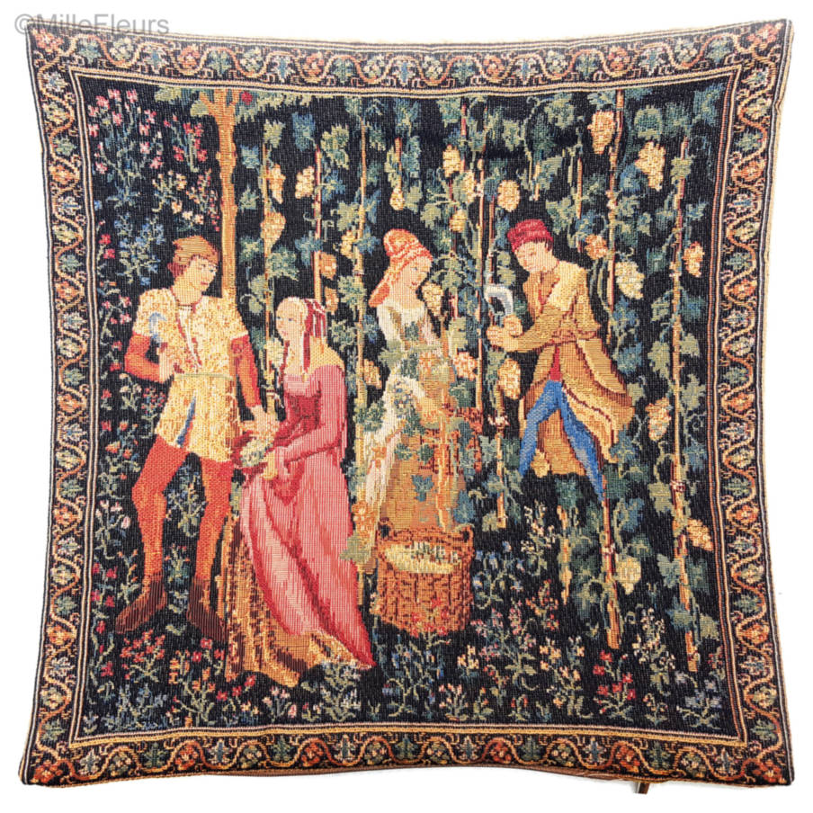 Druivenoogst Kussenslopen Wijnmakerij - Mille Fleurs Tapestries