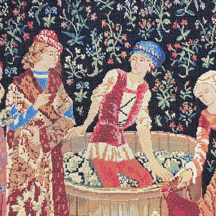 Pressing of Grapes Tapestry cushions Grapes Harvest - Mille Fleurs Tapestries