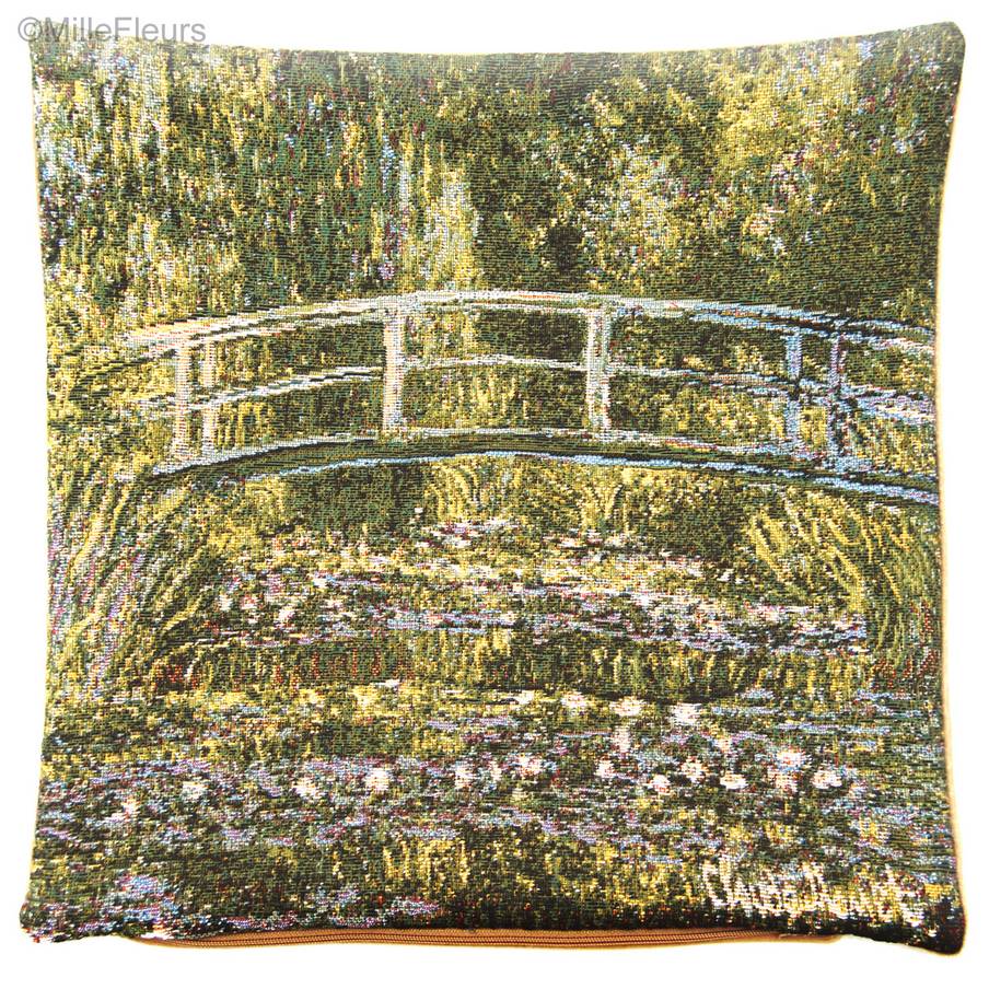 Pont Japonais (Monet) Housses de coussin Claude Monet - Mille Fleurs Tapestries