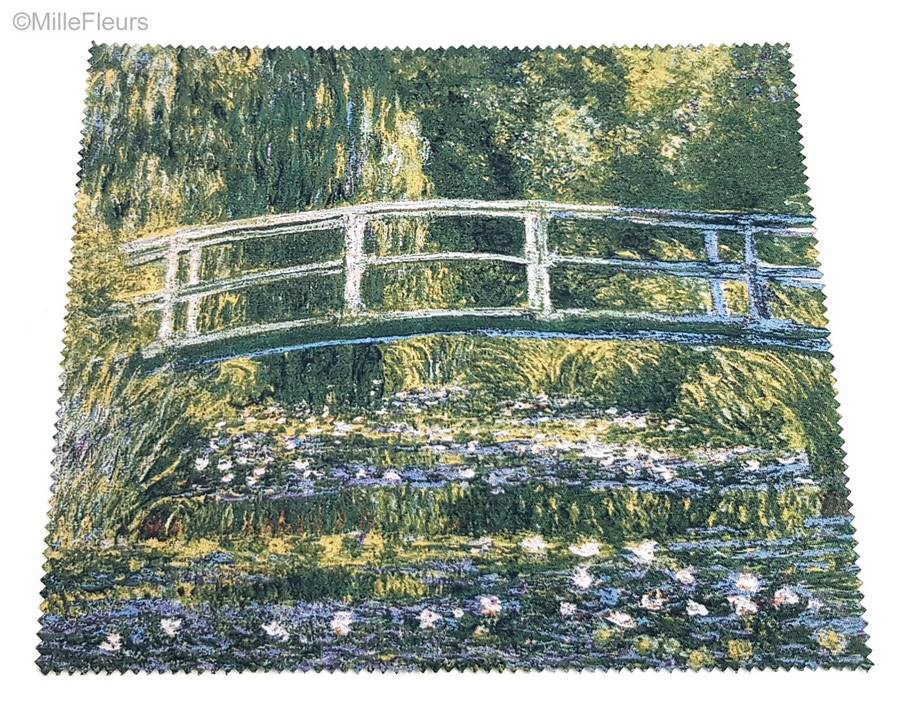 El puente de Giverny (Monet) Accesorios Estuches para gafas - Mille Fleurs Tapestries