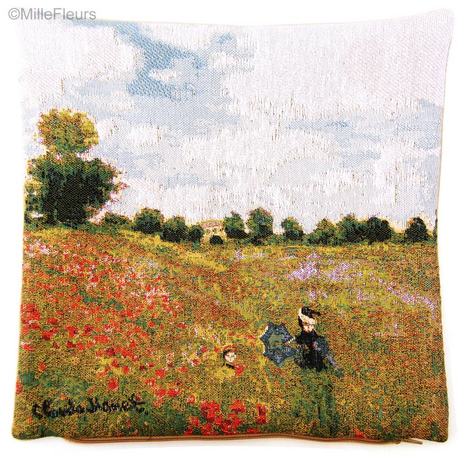 Klaprozen Veld (Monet) Kussenslopen Claude Monet - Mille Fleurs Tapestries